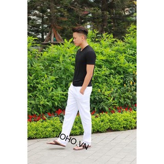 Quần đũi dài màu Trắng