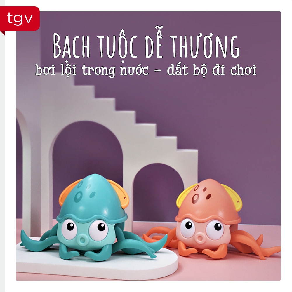 BẠCH TUỘC DỄ THƯƠNG Bơi Lội Trong Nước - Dắt Bộ Đi Chơi [Đồ Chơi Nhà Tắm Cho Bé]