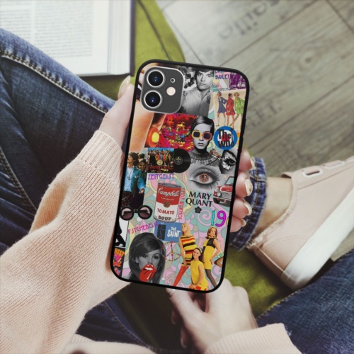 Ốp lưng iphone SAMSUNG hình Mary Quant 1960 Tomato Soup collage art cubism  cho các dòng iPhone PAP20210877