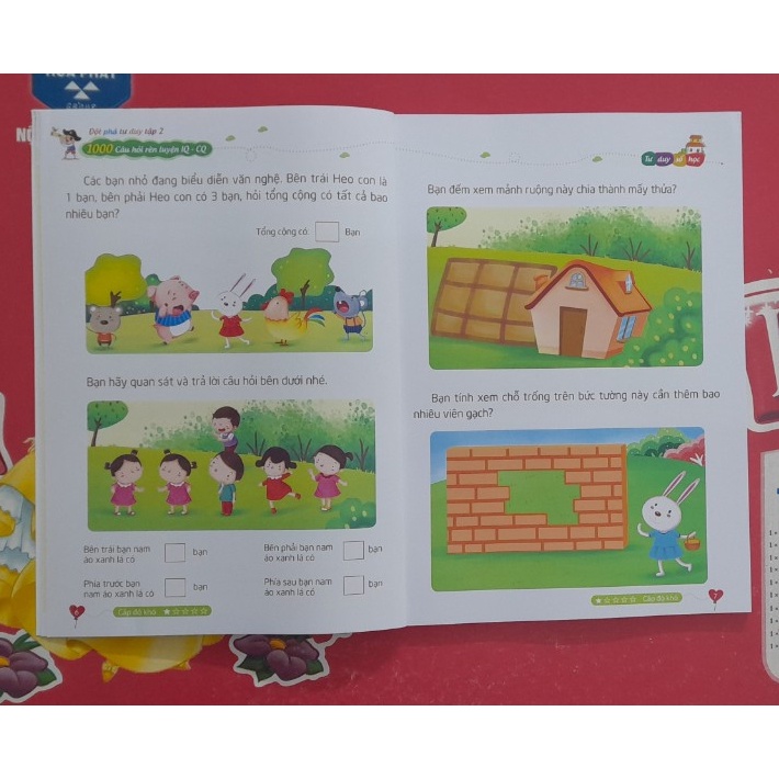 Sách - 1000 Câu Hỏi Rèn Luyện IQ - CQ - Đột Phá Tư Duy Tập 1 (6-12 tuổi)