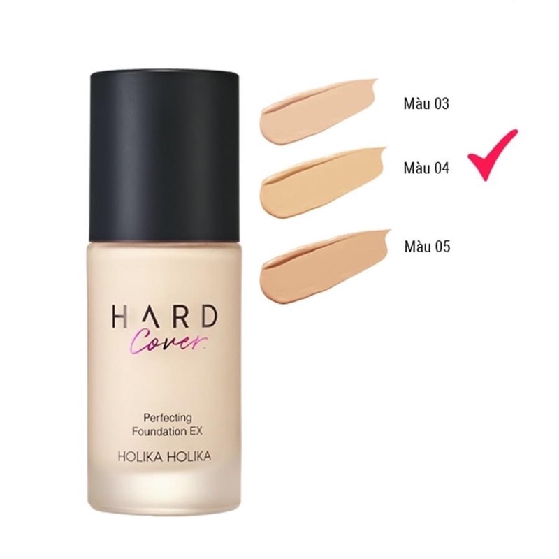 Kem nền siêu che phủ Holika Holika Hard Cover Perfecting Foundation EX SPF50+ PA++++ màu 03