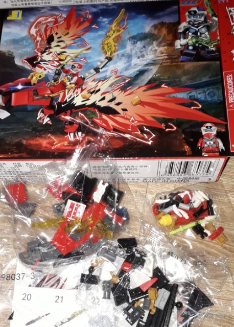 Lắp ráp 1 hộp LegoNinja Rồng có cánh 98037 có trên 130 chi tiết bằng nhựa ABS