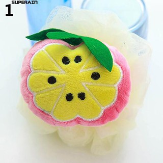 bông tắm hình trái cây