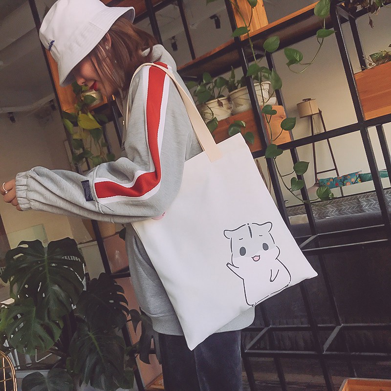 Canvas Bag Female 2021 New Shoulder Bag Casual Big Capacity Korean Version Of The Student Bag Literary Wild Hand Bag