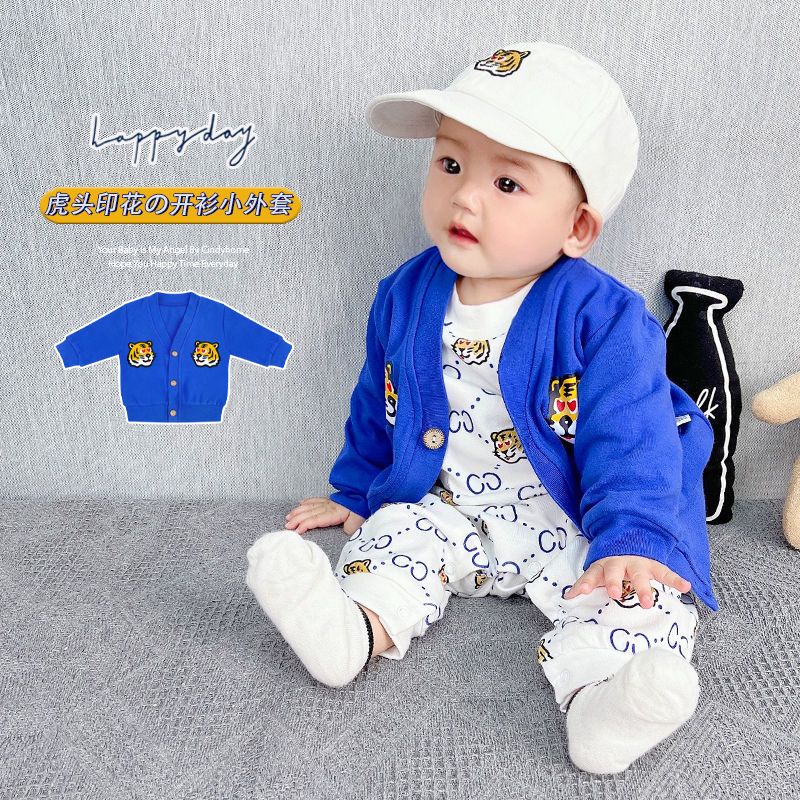 Áo Khoác Cotton Mỏng Phong Cách Hàn Quốc Cho Bé Trai 0-18 Tháng Tuổi