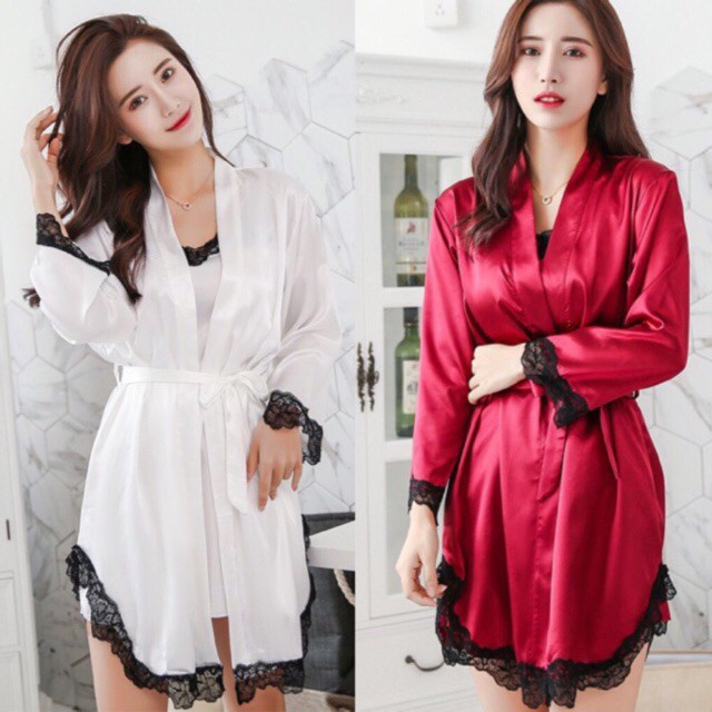 Váy Ngủ, Áo Choàng Lụa Hàng Quảng Châu cực quyến rũ, cực sang chảnh | BigBuy360 - bigbuy360.vn