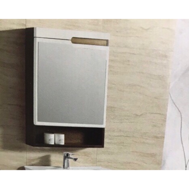 Gương tủ PVC KELI - 3219, tủ gương nhà tắm lavabo, bàn đá sang trọng gọn đẹp