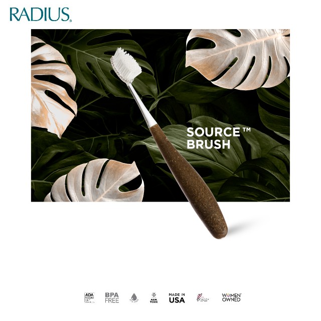 Bàn Chải Siêu Mềm Tay Nắm Gỗ RADIUS SOURCE FLOSS BRUSH