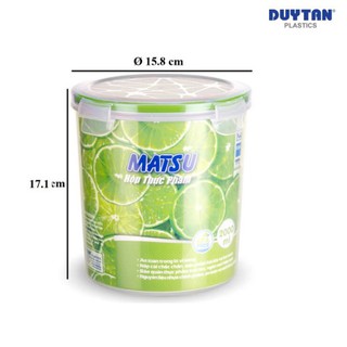 Hộp Nhựa Tròn Duy Tân Matsu 2000ml