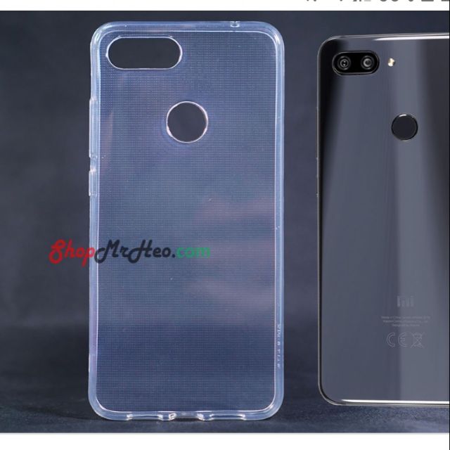 Ốp lưng xiaomi mi 8 lite silicon dẻo trong suốt siêu mỏng 0.5mm