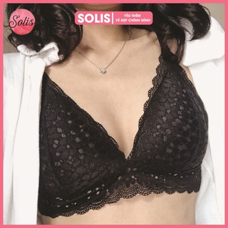 Áo lót bra bralette ren nữ nâng ngực 2 dây cao cấp SOLIS MS 1902