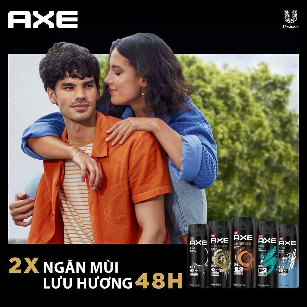 [HB Gift - PC] Xịt hương nước hoa toàn thân AXE Apollo 135ml + Dầu gội Clear 70g