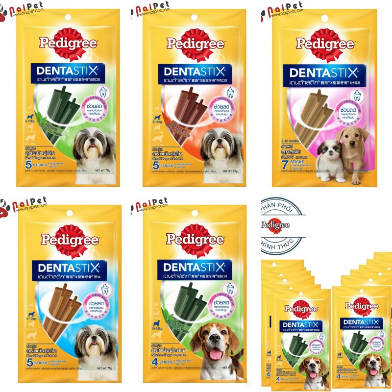 Đồ Ăn Vặt Xương Gặm Sạch Răng DentaStix Pedigree