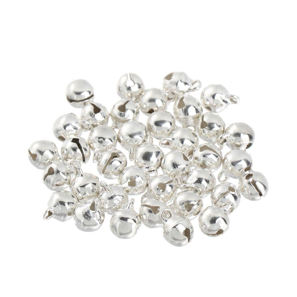 BEBETTERM Set 50 Chuông Nhỏ Màu Vàng / Bạc / Nâu Dùng Để Trang Trí Búp Bê