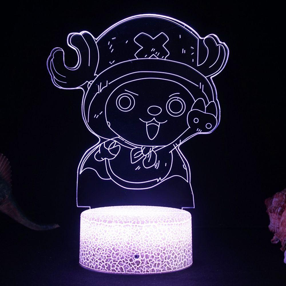 LONTIME Đèn Led 3D Hình Tàu Cướp Biển Trong Phim Hoạt Hình One Piece