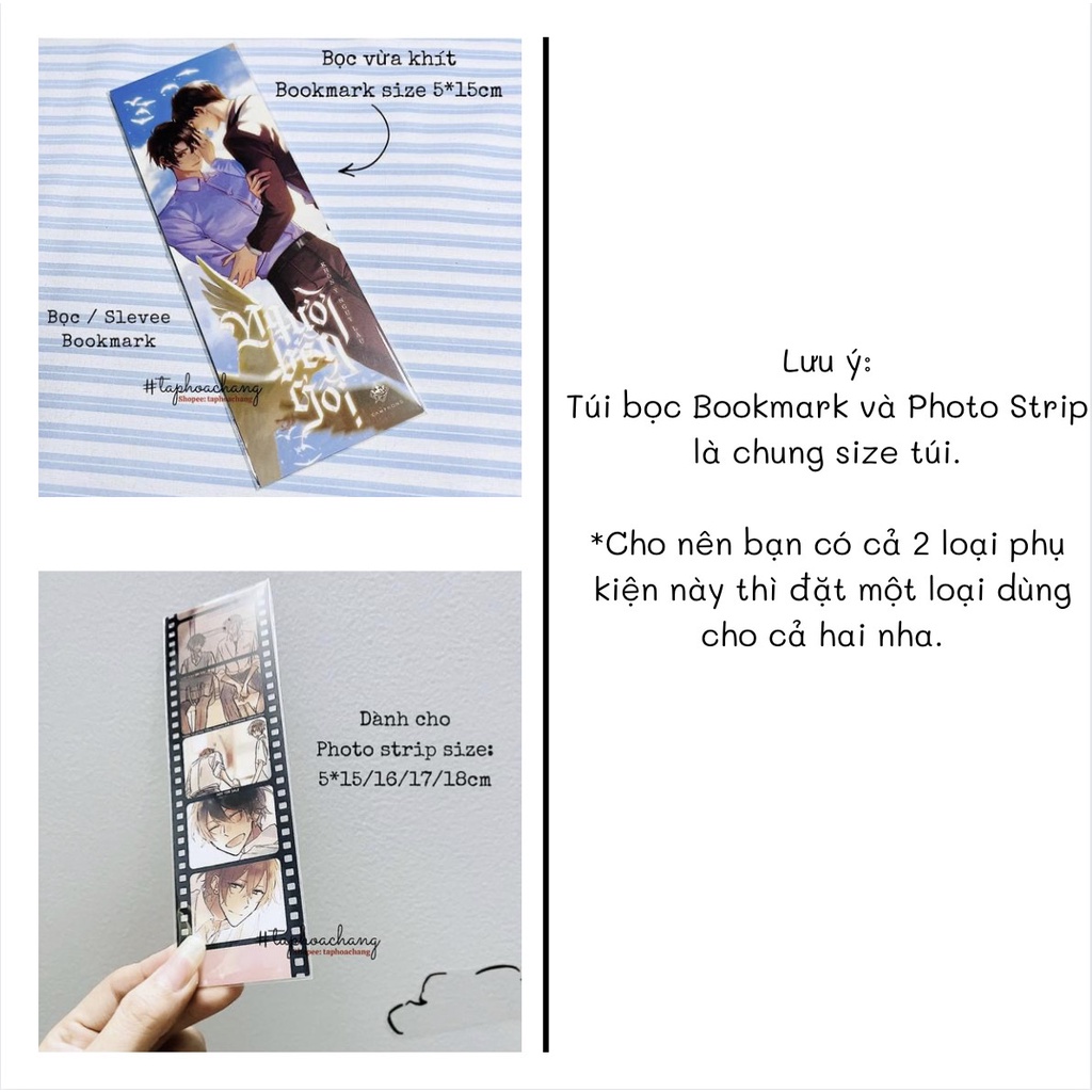 Túi Opp trong suốt bọc đựng Photo Strip có dán - Túi Photo Strip/ đựng Photo Strip - Sleeve Photo Strip