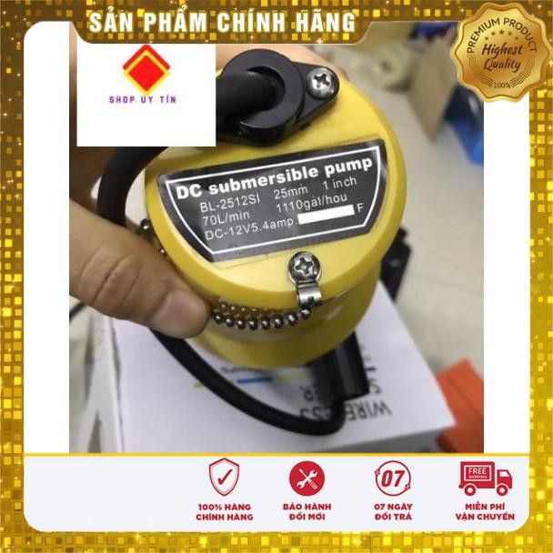 Máy bơm chìm 12V nhập khẩu công suất lớn dung tích bơm 70 lít/1 phút)