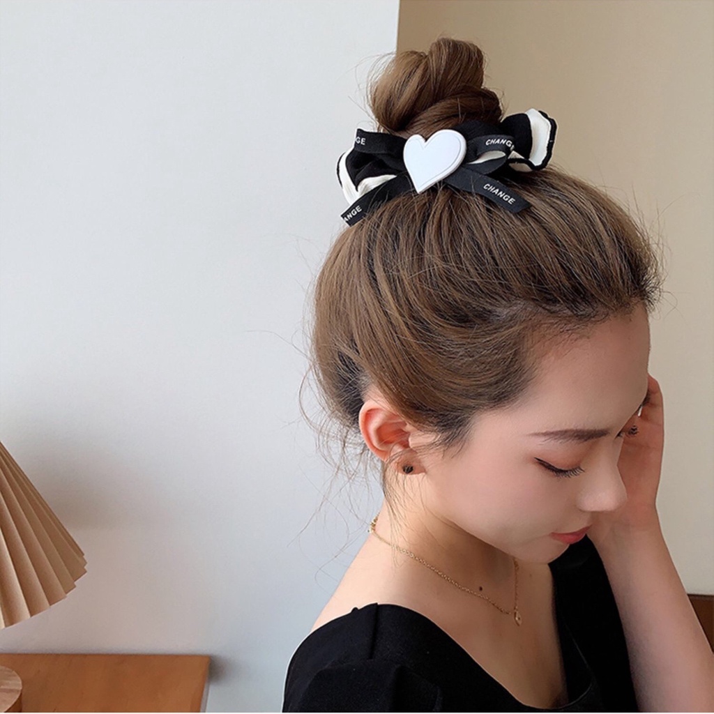 KMHO cột thun cột vải ins fashion Dây buộc tóc phong cách Hàn Quốc thời trang cho nữ cột tóc phụ kiện tóc trang sức hàn quốc