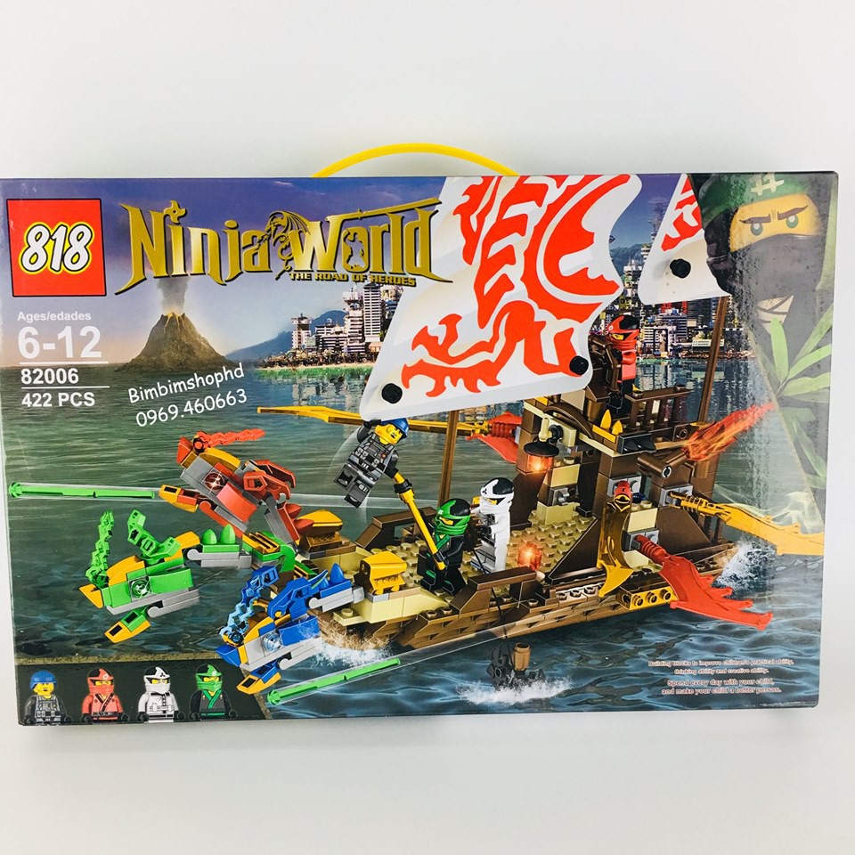 Bộ Lego Ninja Thuyền Rồng 3 đầu Siêu Hót. Lego đồ chơi lắp ráp. Hàng mới về