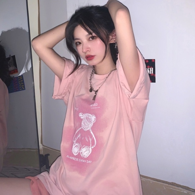 Áo Thun Tay Lỡ Unisex GẤU EVERY Make It Rain VN, Áo Phông Nam Nữ Form Rộng, có hình ảnh video thật A61