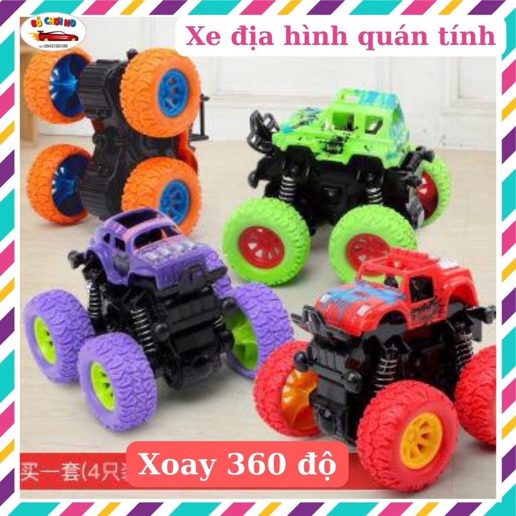 Xe đồ chơi cho bé, ô tô đồ chơi, xe quái xế đồ chơi chạy đà xoay 360 độ và nhào lộn