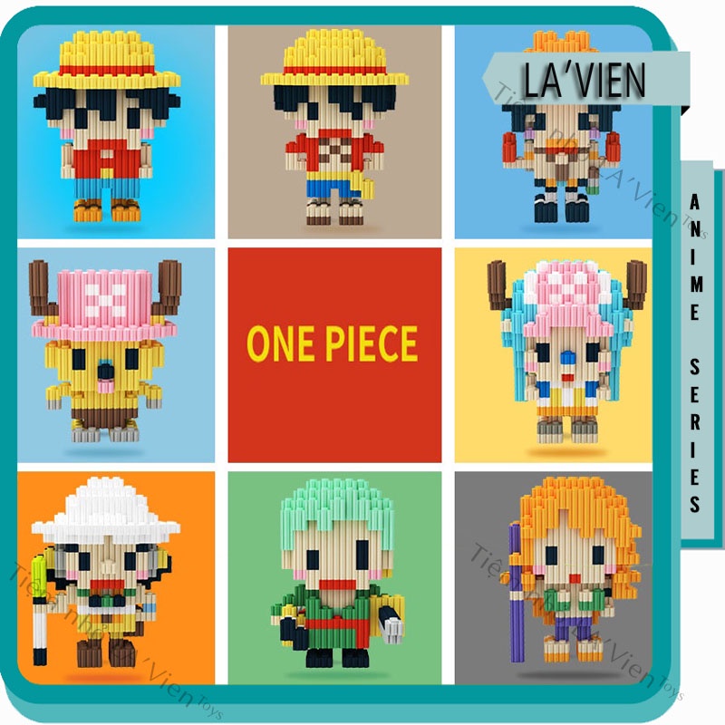Bộ Đồ Chơi Lắp Ráp Hình One Piece Độc Đáo LAVIEN
