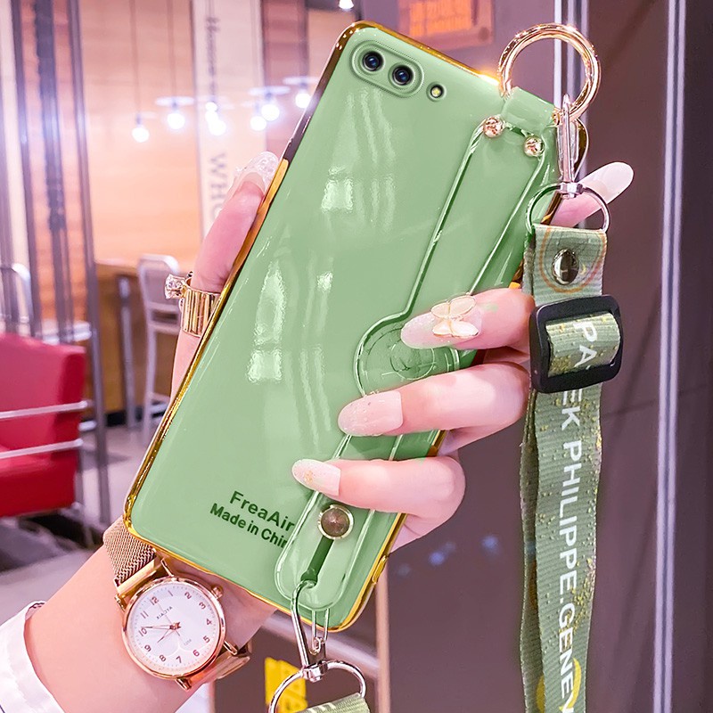 Ốp Điện Thoại Có Dây Đeo Tay Cho OPPO A3s A5s A7 A5 F11 Pro F5 A79 A59 F1s A74 A57 A83 A55