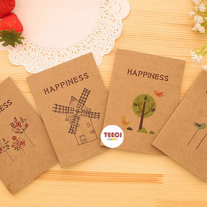 &lt;Ảnh Thật Shop Chụp&gt;Sổ Tay Vở Ghi Chú Happiness T100