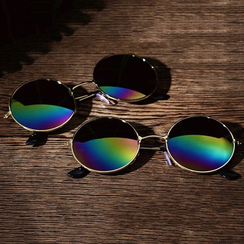 Kính mát gọng tròn thiết kế cổ điển dành cho nam và nữ