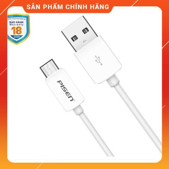 Cáp Pisen USB Type-C 2A ( chuẩn C) - HÀNG CHÍNH HÃNG