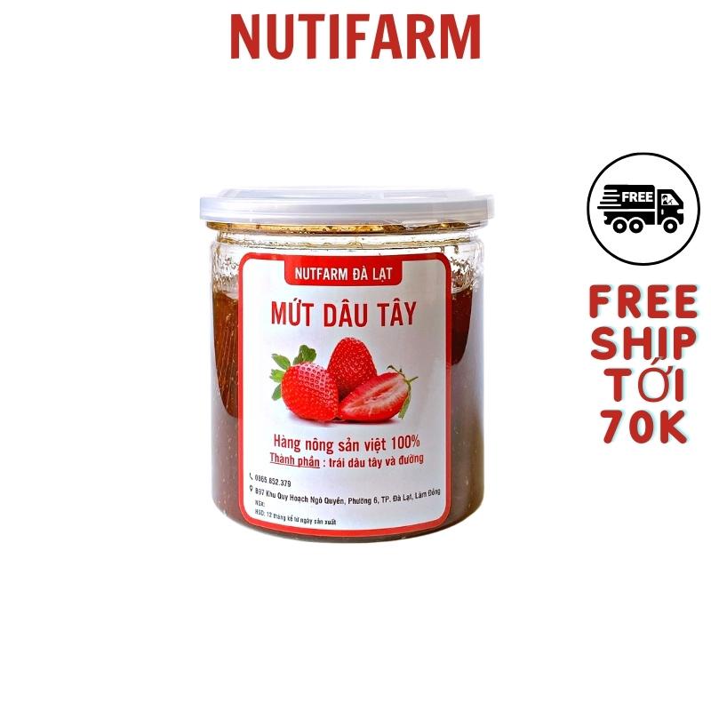 Mứt dâu tây đà lạt 500gr NutiFarm