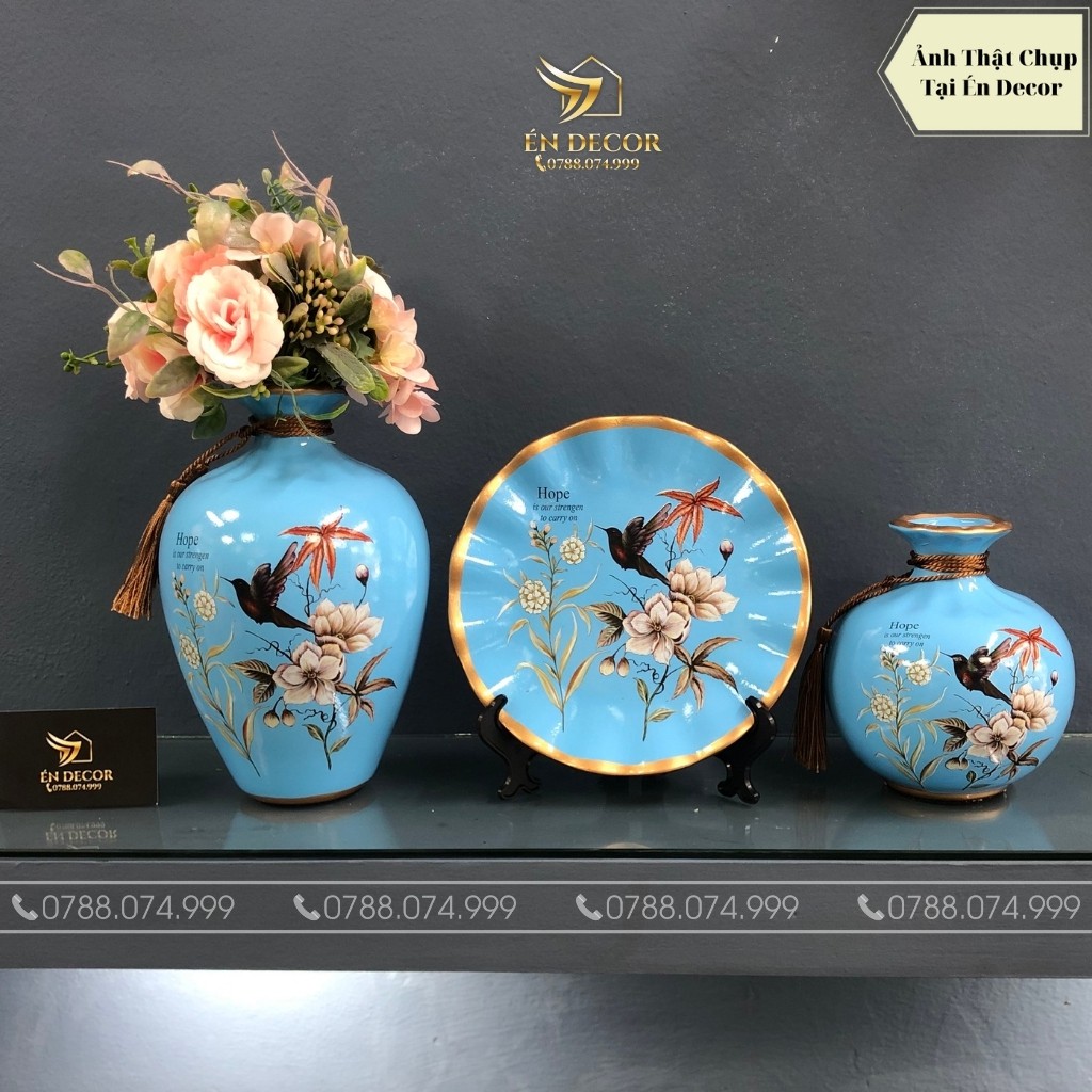 Bình Hút Tài Lộc, Trang Trí Phòng Khách, Decor Nhà Cửa, Én Decor