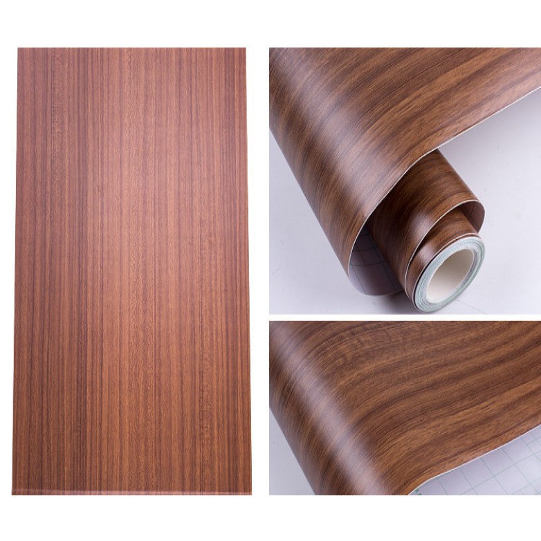 Cuộn 5M dán tường VÁN HẮC HỒ ĐÀO khổ rộng 45cm