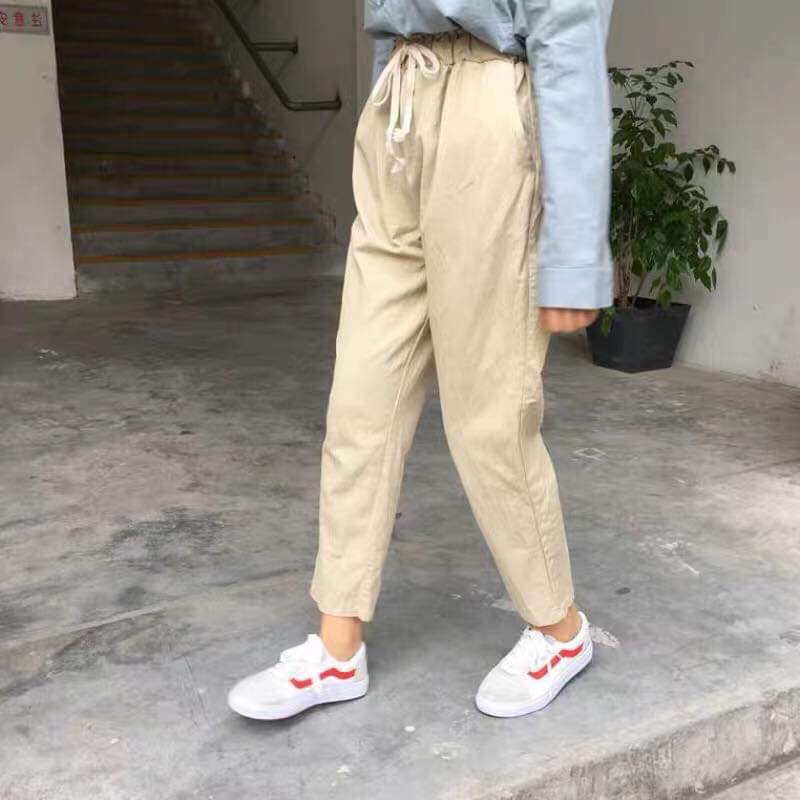 [FREESHIP ĐƠN TỪ 50K] Quần baggy kaki thô mặc 2 kiểu CHU1612