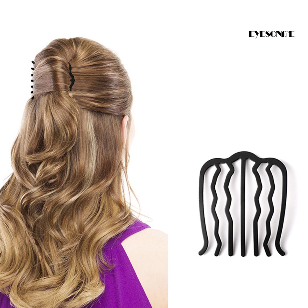 Lược Cài Tóc Kim Loại Hình Gợn Sóng Thời Trang Dành Cho Nữ