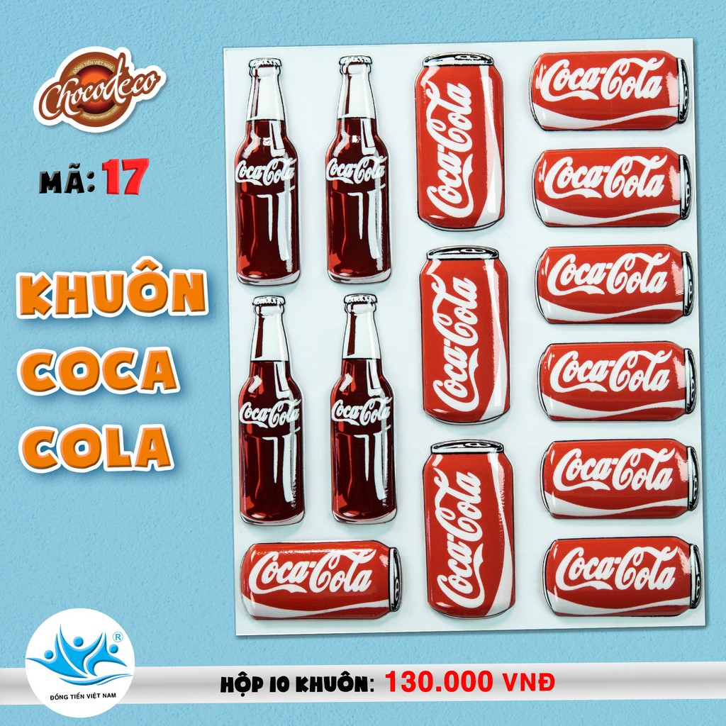 [SIÊU RẺ❤️] – Khuôn socola cocacola - Trang trí bánh sinh nhật bánh kem