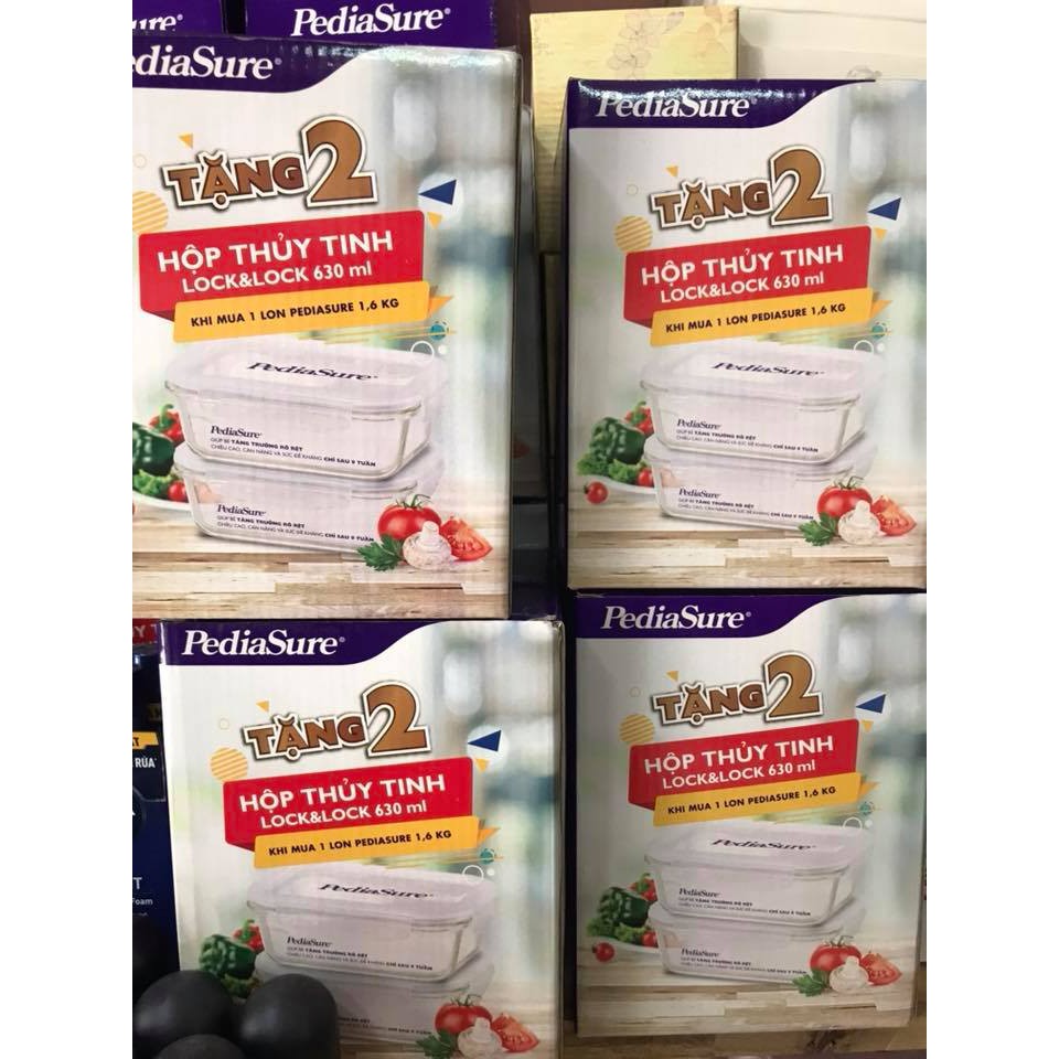 Combo 2 Hộp Thủy Tinh Lock Pediasure