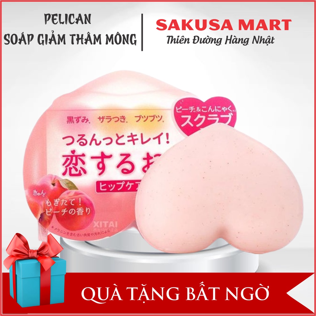Xà phòng giảm thâm mông Pelican Hip Care Soap 80g Nhật Bản giảm thâm làm trắng sáng da