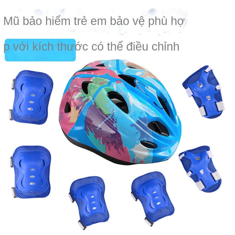 ❈☃Thiết bị bảo hộ đầy đủ người lớn trẻ em trượt patin cân bằng xe đạp xe đạp scooter xe đạp trượt patin chuyên nghiệp gi