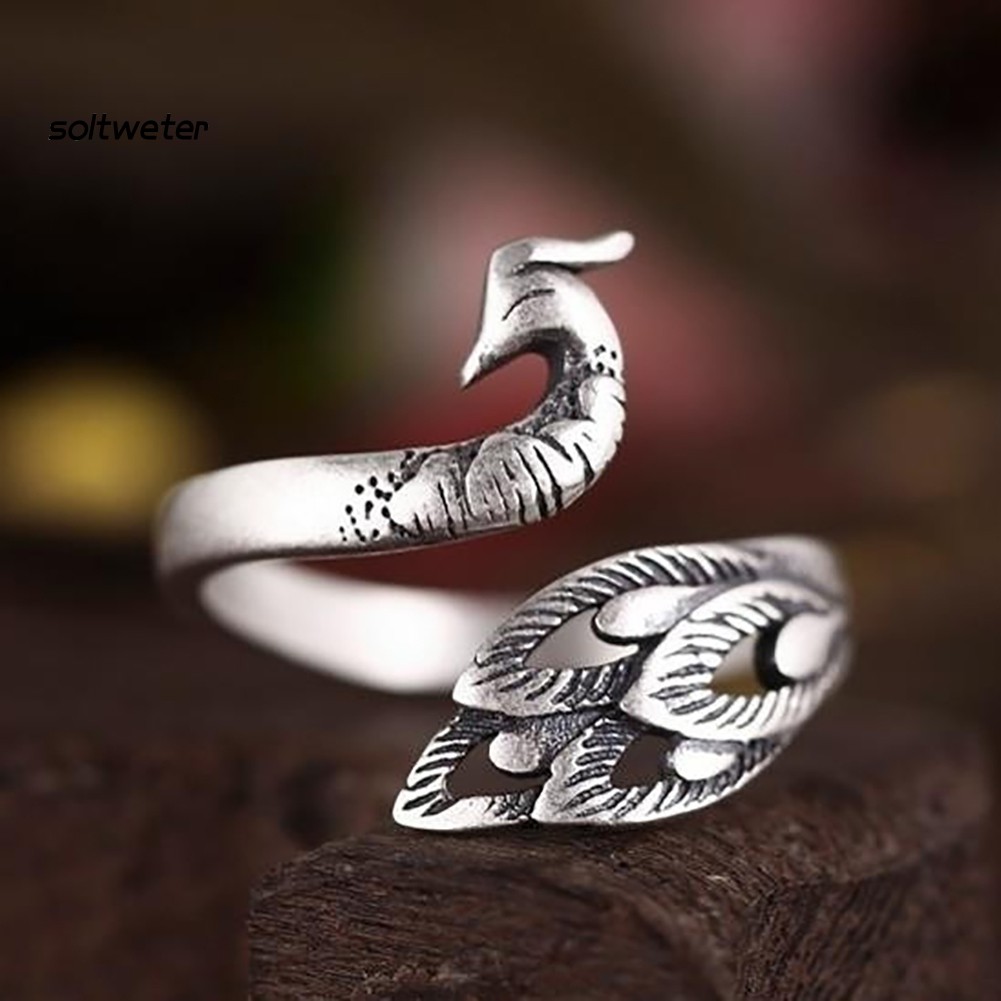 Nhẫn Hình Chim Công Phong Cách Cổ Điển