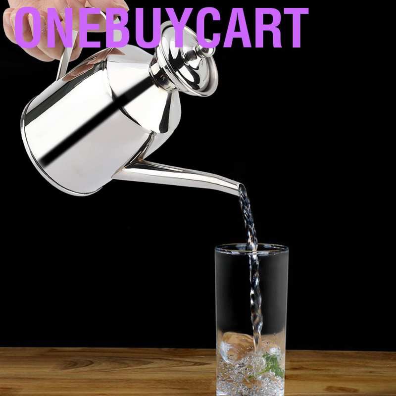 Onebuycart Portable Stainless Steel Oil Can Vinegar Soy Sauce Bottle Container