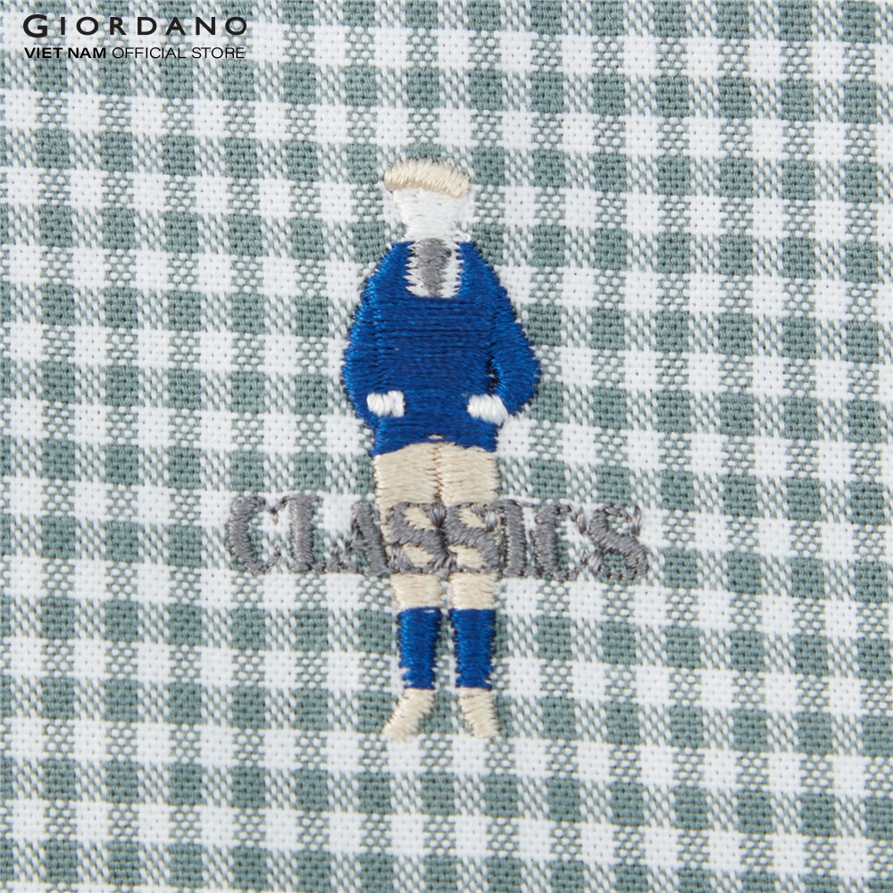 Áo Sơ Mi Oxford Nam Dài Tay Logo Classics Giordano 01042043