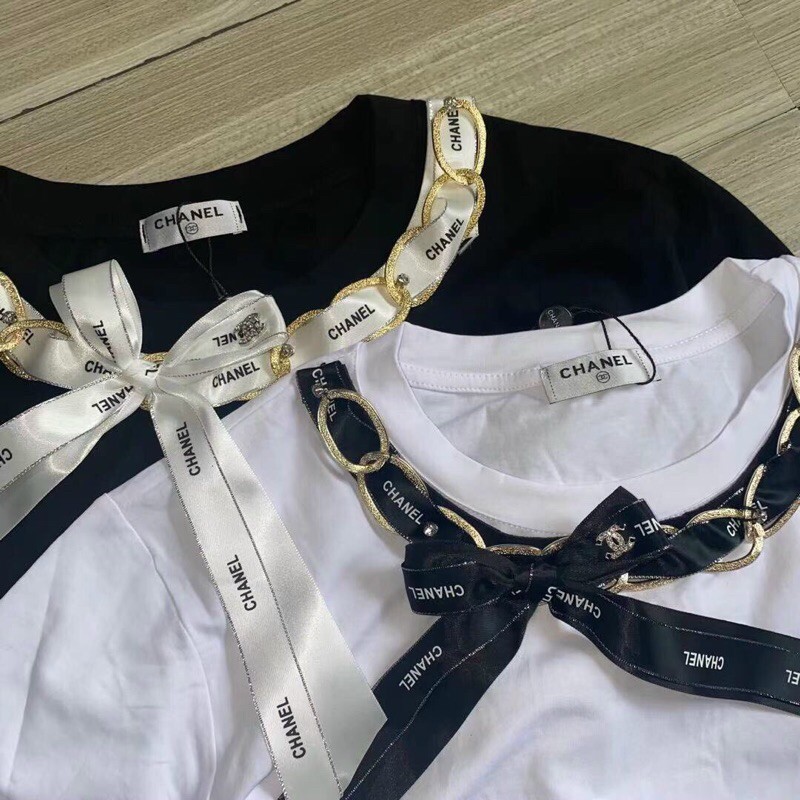 Áo CHanel cổ nơ hót hít