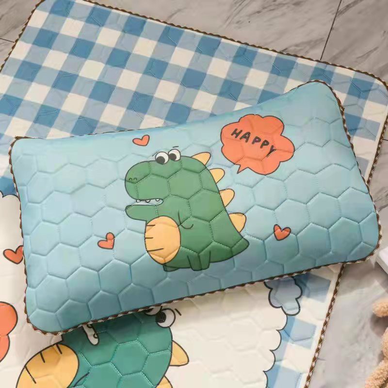 Gối cho bé điều hòa cao su non siêu mềm mịn, gối nằm cho bé chất liệu tencel cao cấp kích thước 30x50cm