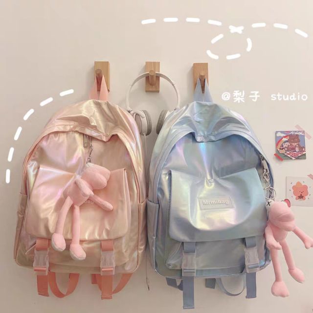 (order) balo hologram kèm gấu cực xinh kèm hình thật