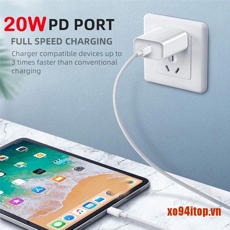 XOTOP 20W Power Charger PD Charger Fast Charging Type-C to Lighting Port Charg