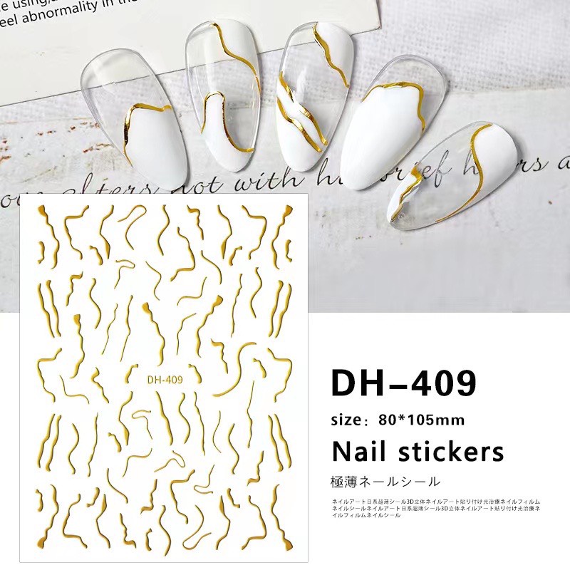 Sticker dán móng giả gel metan