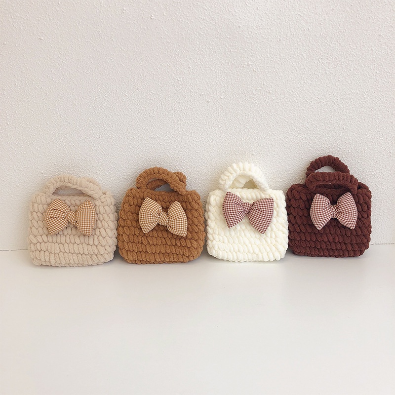 Ví Xách Tay Đính Nơ Phong Cách Hàn Quốc Thời Trang Thu Đông Dành Cho Trẻ