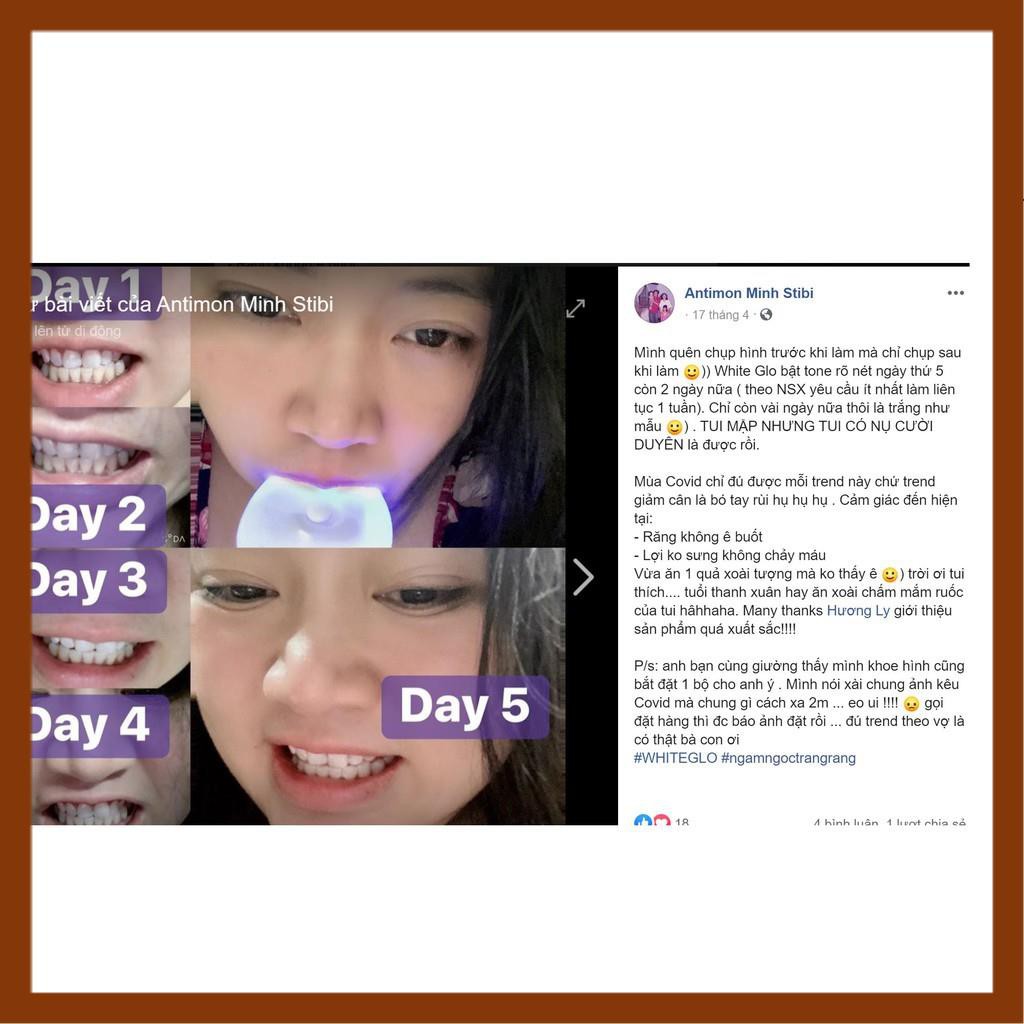 [ Hàng ÚC] Máy làm trắng răng bằng ánh sáng xanh White Glo White Accelerator Blue Light Teeth Whitening System