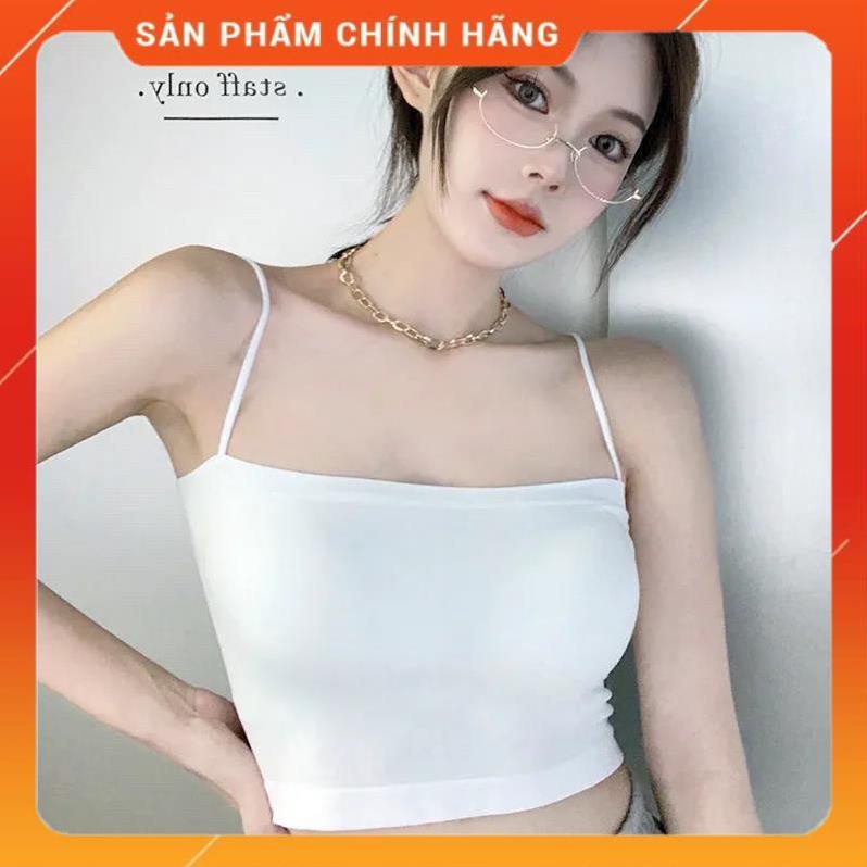 Áo Bra Nữ 2 Dây Mảnh Dáng Lửng Có Đệm Ngực Trend Mới 2066